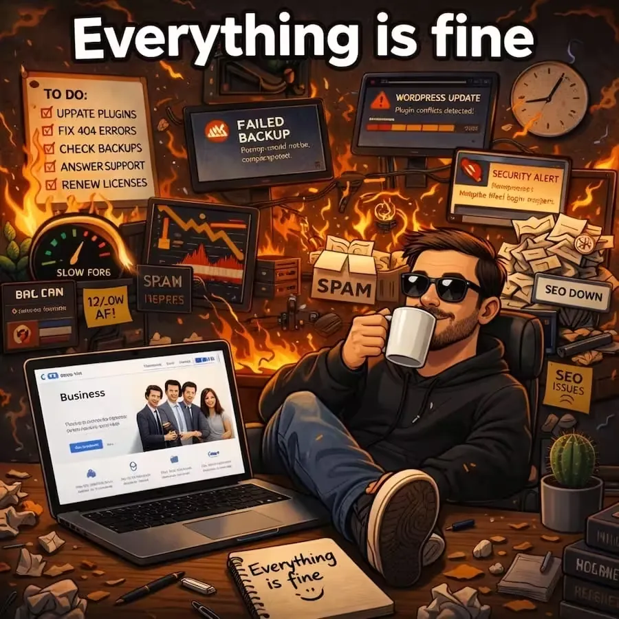 Majority of website owners dont have the time to maintain anything