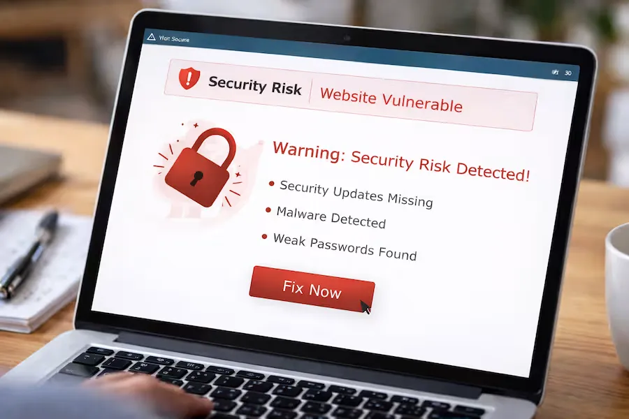 Pressific - If you don't maintain your website, the security risk increases