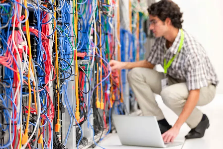 Tech Generation Tech checking the Pressific Servers