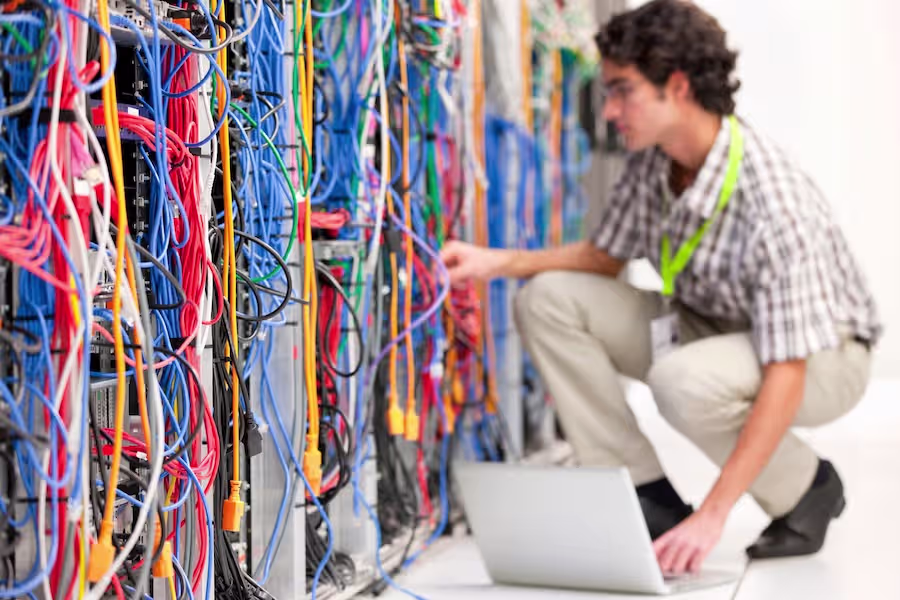 Tech Generation Tech checking the Pressific Servers