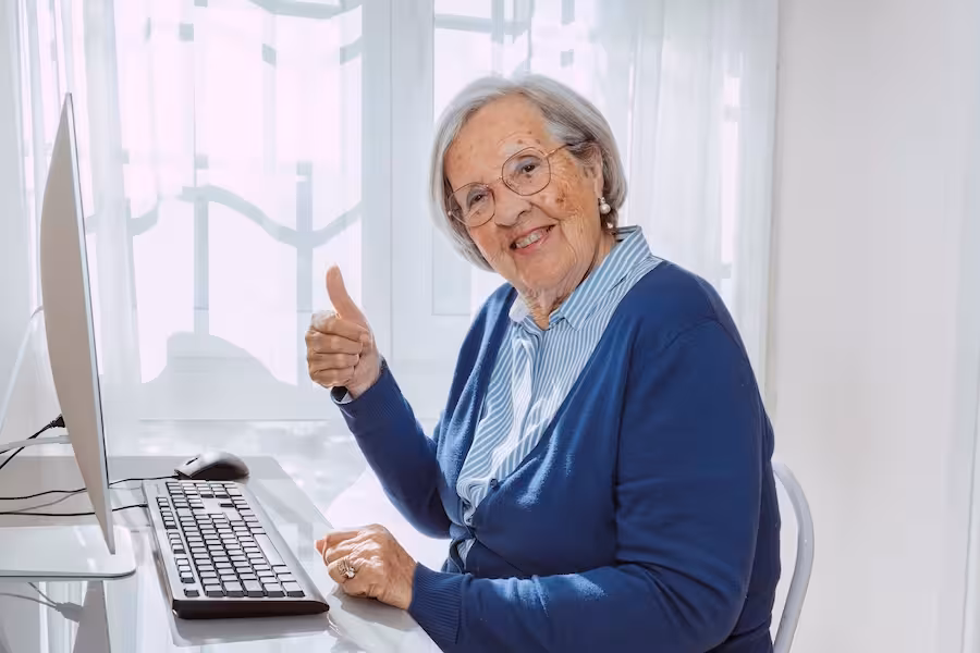 WordPress SEO Management 6 cheerful elder grandmother celebrating success usi 2026 01 08 22 02 29 utc